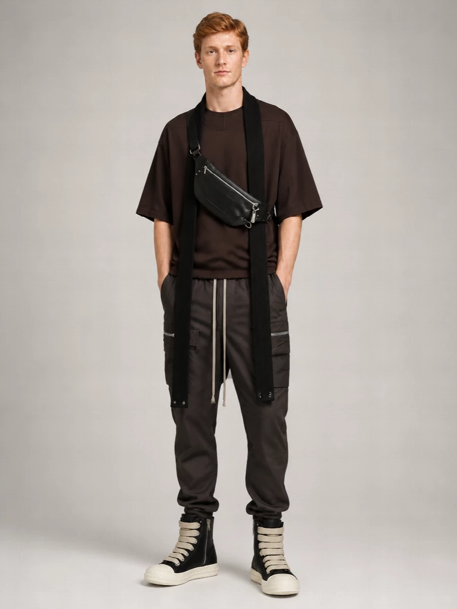 Rick Owens Cotton Cargo Trousers