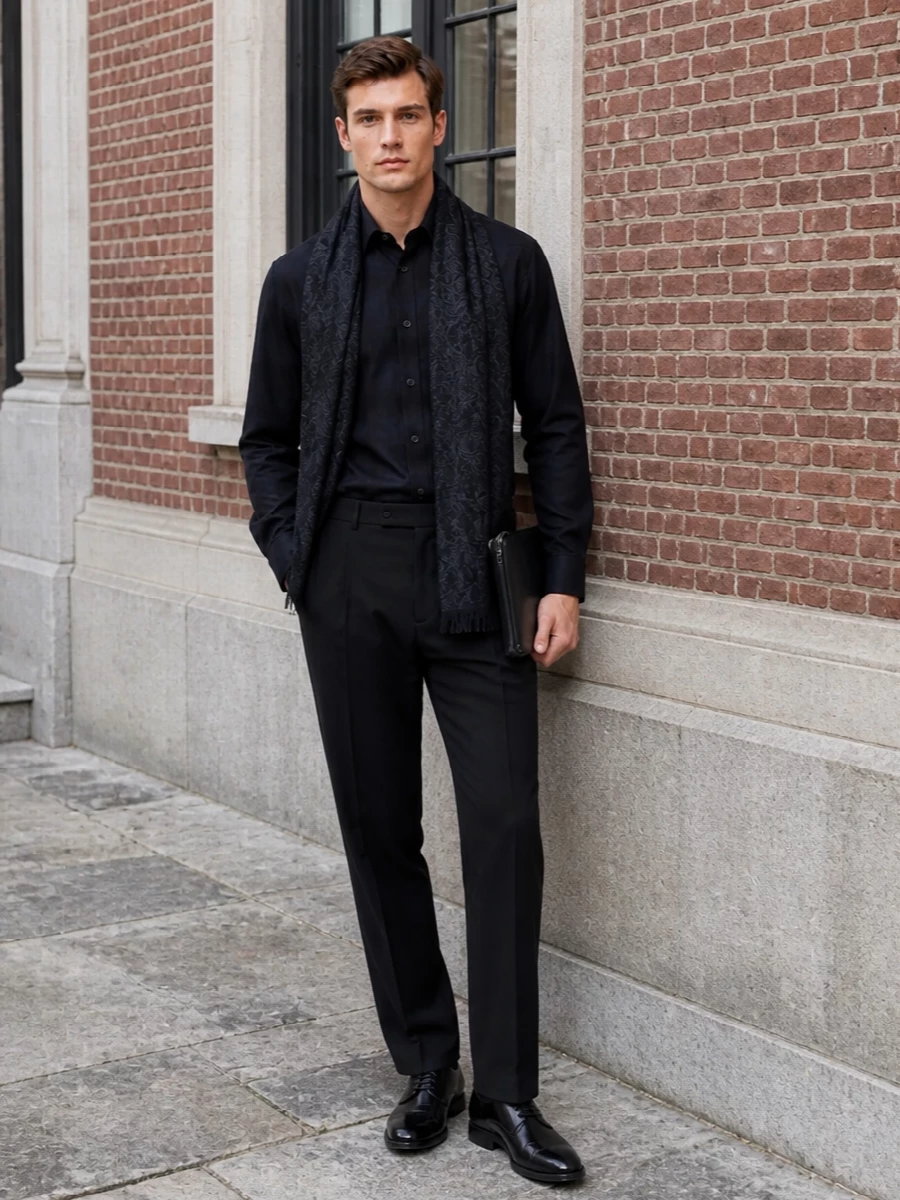 Dries van noten shirt pleated trouser derby
