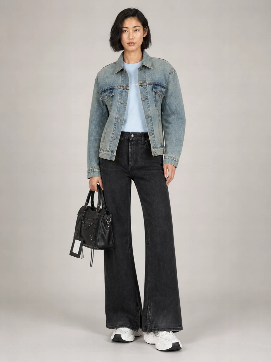 Balenciaga Denim Hourglass Jacket