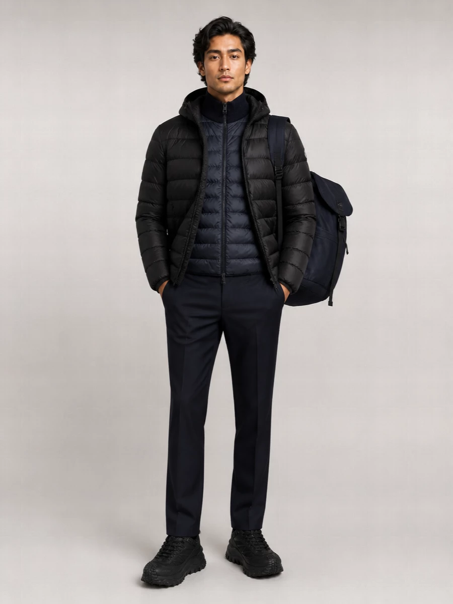 Moncler Down Hooded Puffer Jacket
