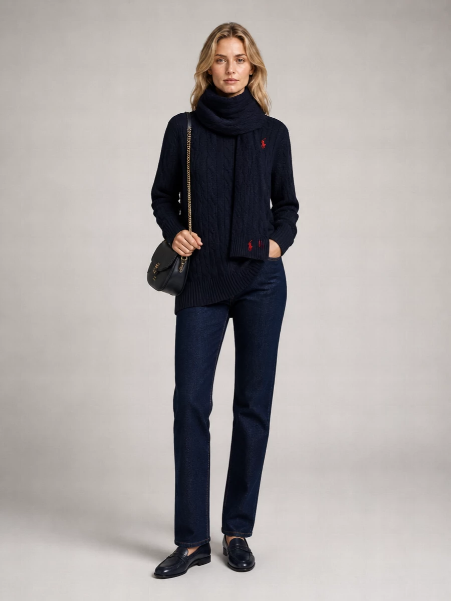 Polo Ralph Lauren Cashmere Wool Short Jumper
