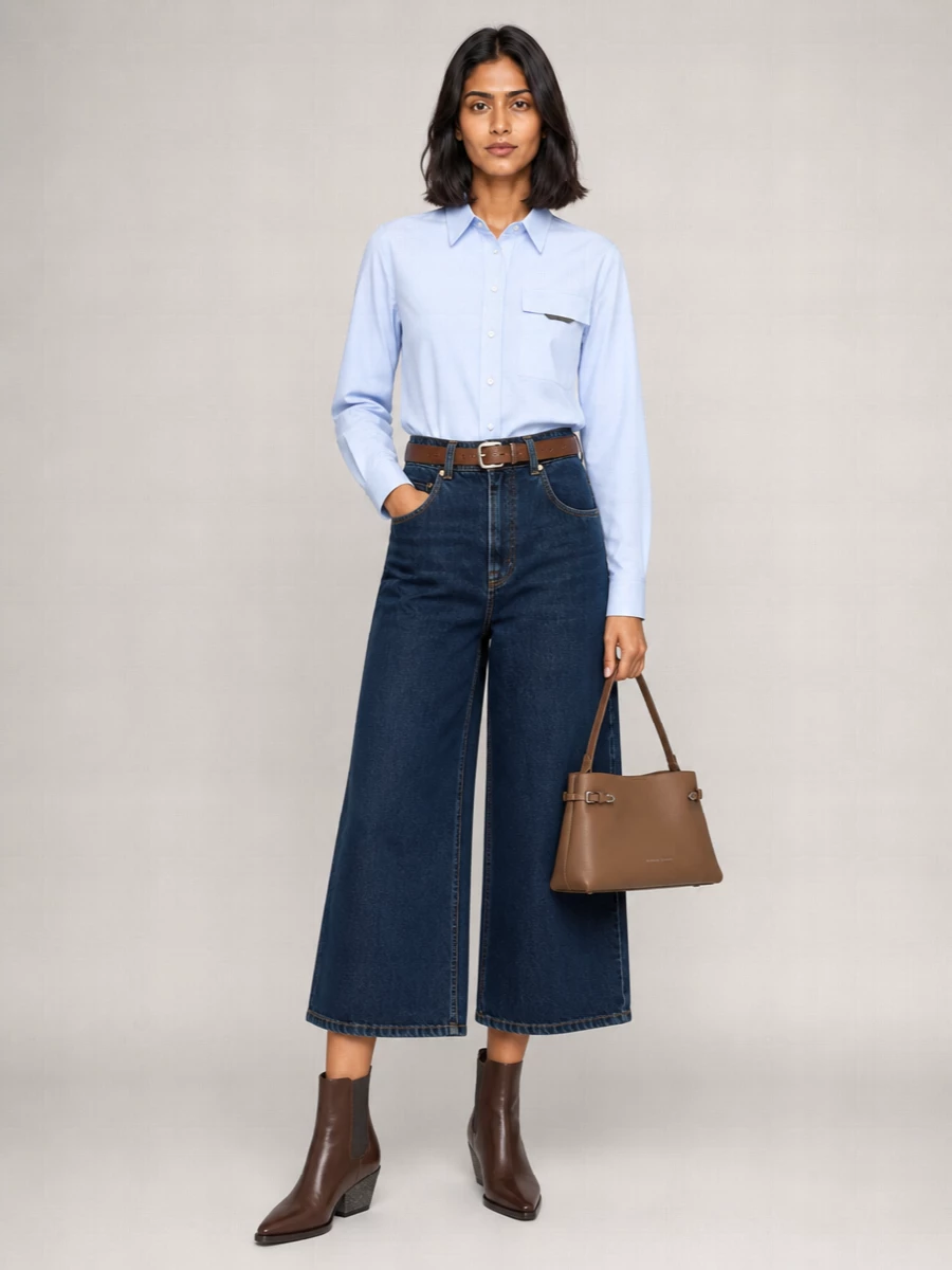 Brunello Cucinelli Denim Wide-Leg Jeans