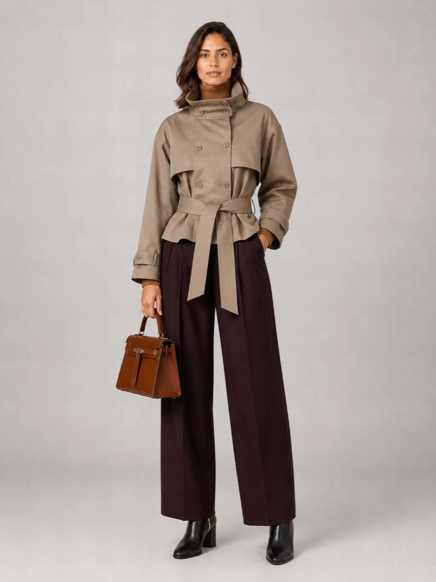 Rotate Short Trench Jacket