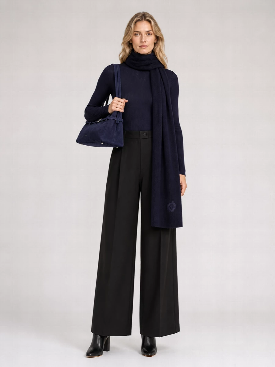 Sportmax Virgin Wool Ribbed Turtleneck Sweater