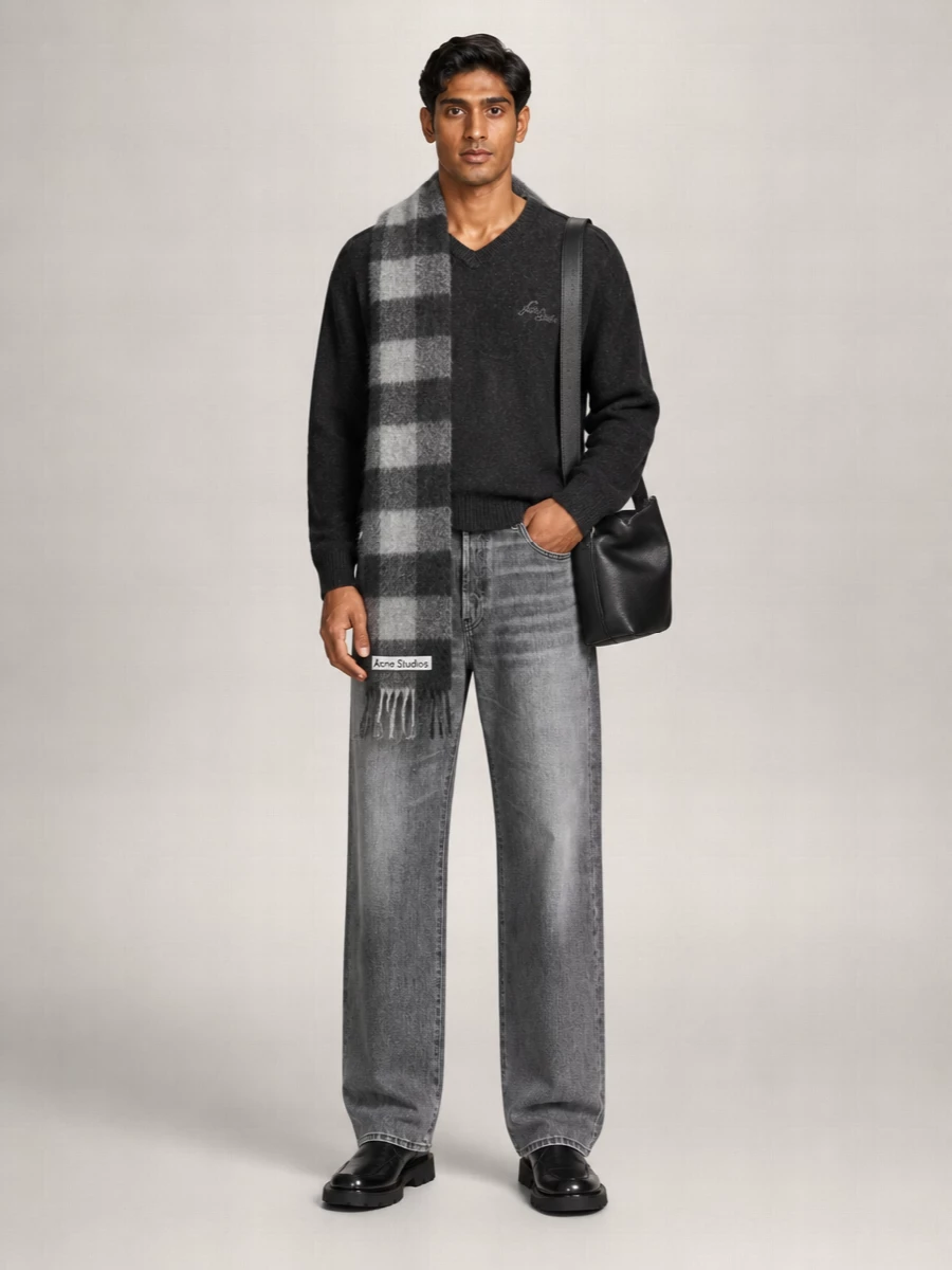Acne Studios Camel Hair Crewneck Jumper
