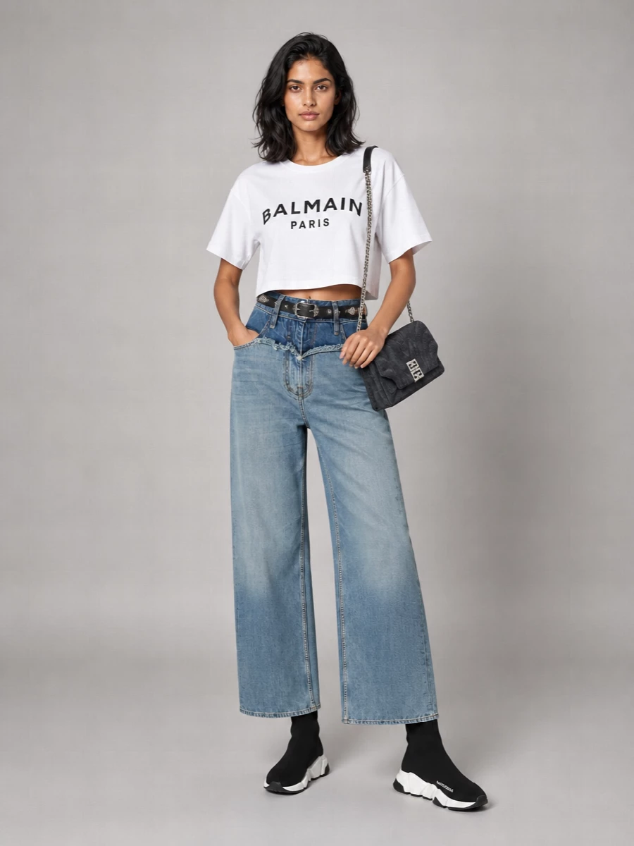 Givenchy Oversized Wide-Leg Jeans
