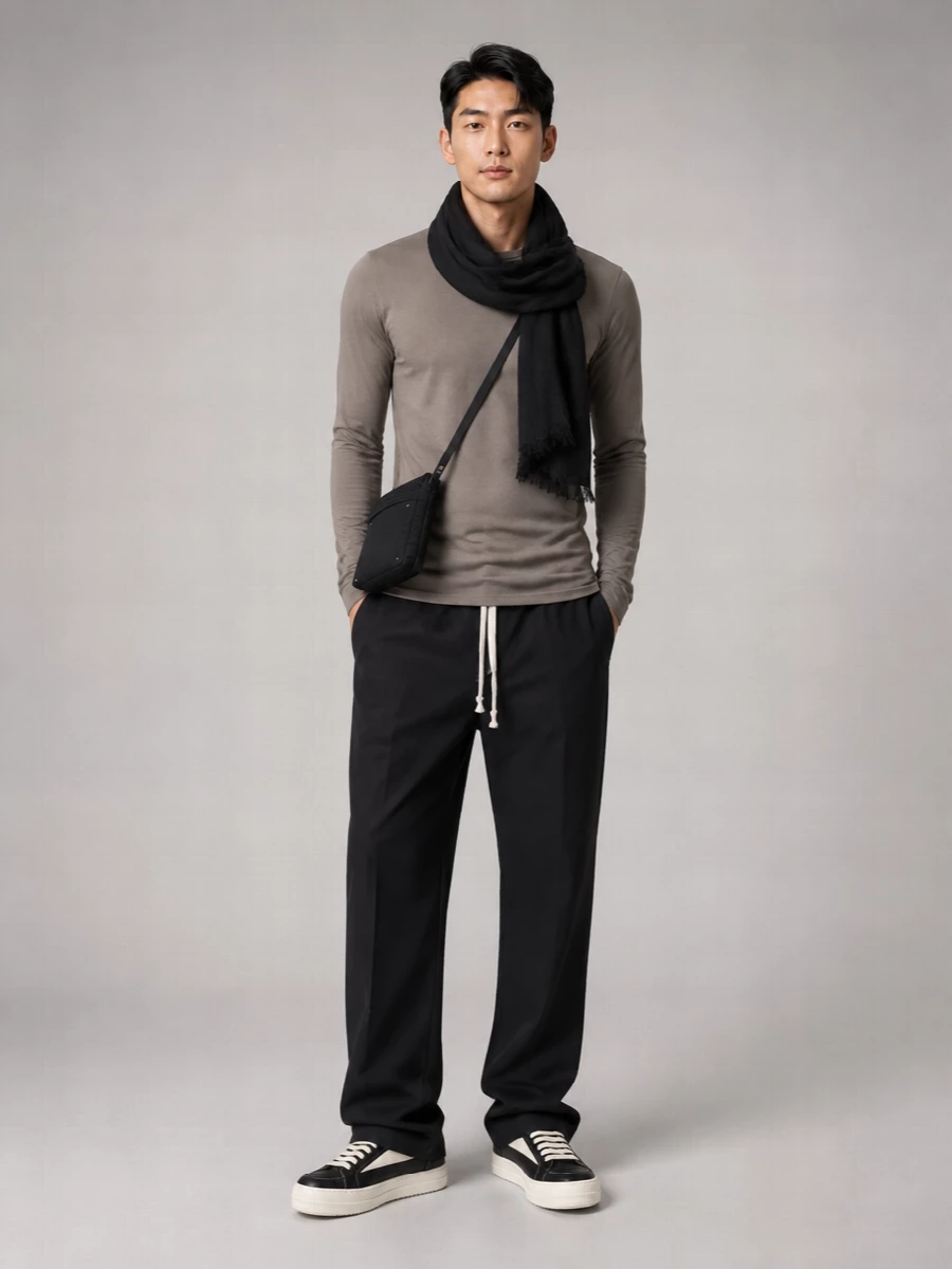 Rick Owens Long-Sleeve Crewneck T-Shirt