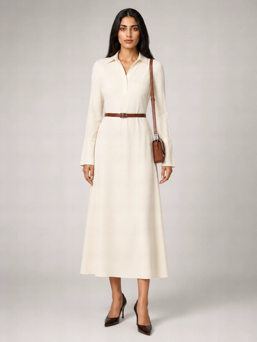 Max Mara Silk Midi Dress