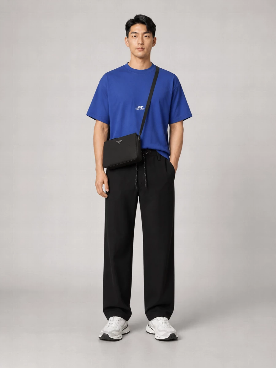 Balenciaga Paneled Low-Top Sneakers