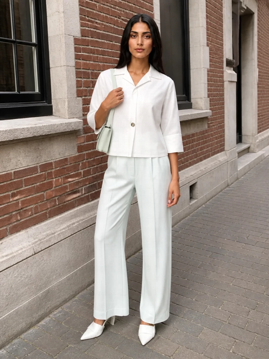 Darkpark shirt jil sander wide leg trousers outfit