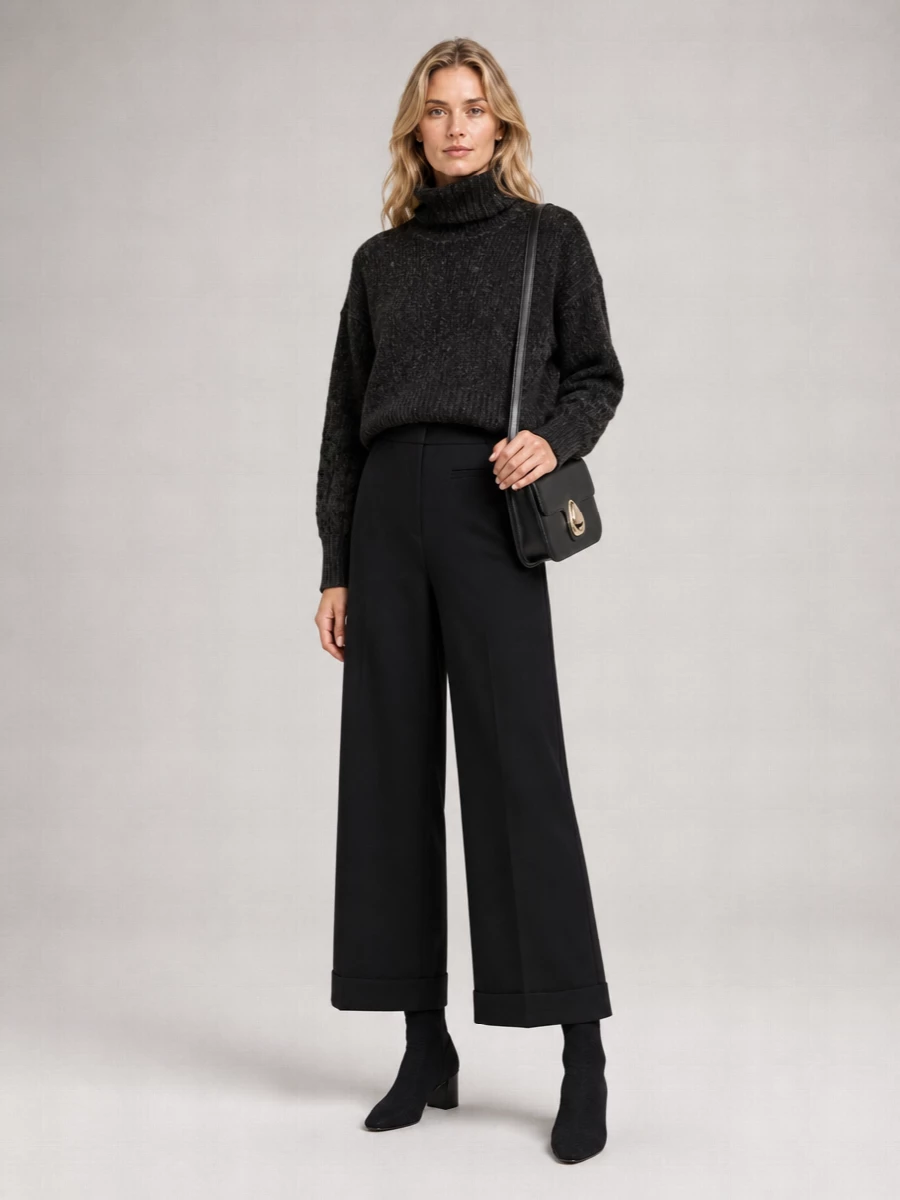 Alysi Chenille Turtleneck Jumper