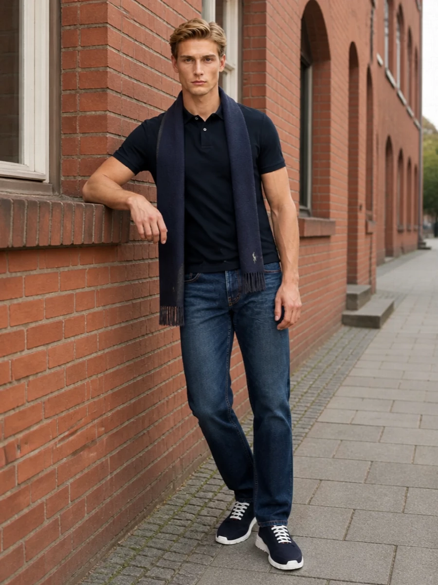 K way navy polo polo jeans kiton sneakers