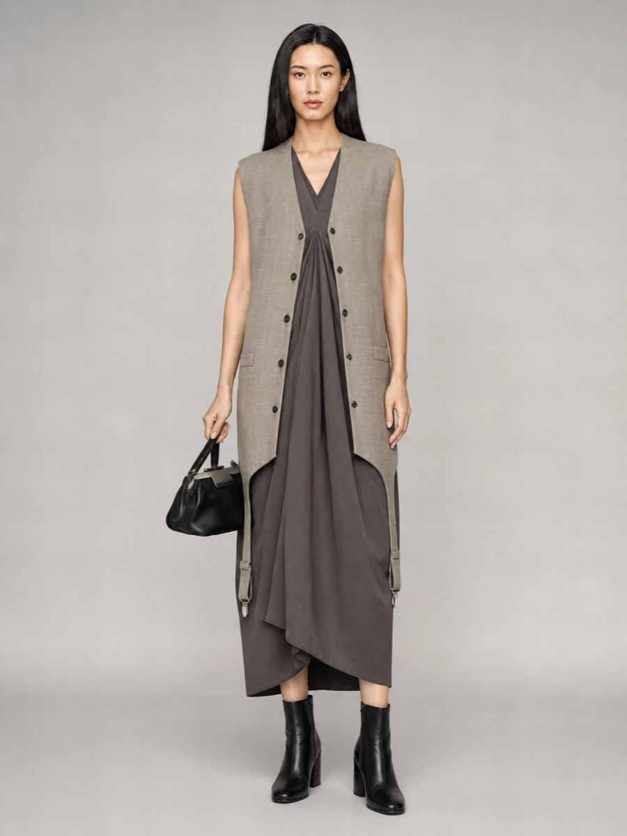 Moschino Virgin Wool Oversized Vest