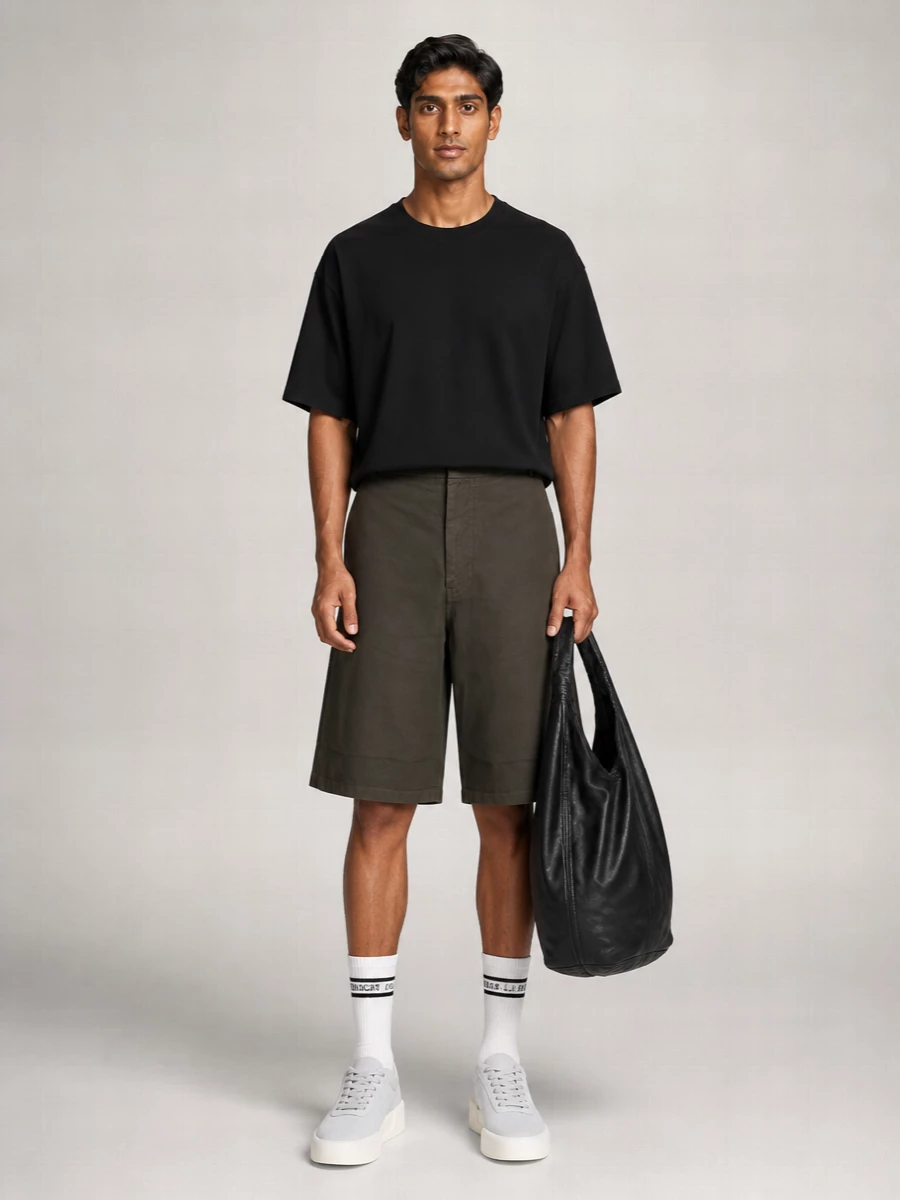 Fear Of God Cotton Wide-Leg Bermuda Shorts