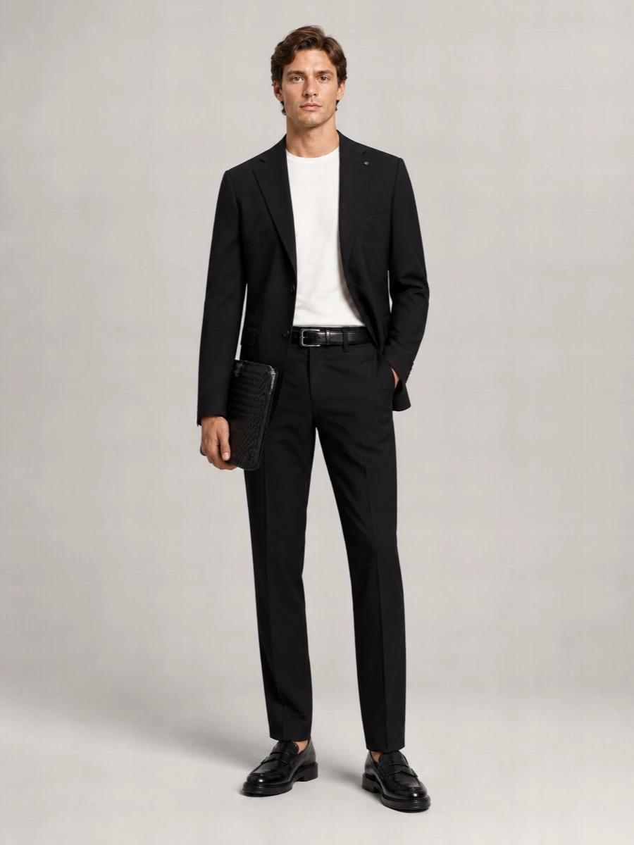 Pal Zileri Wool Single Breasted Coat
