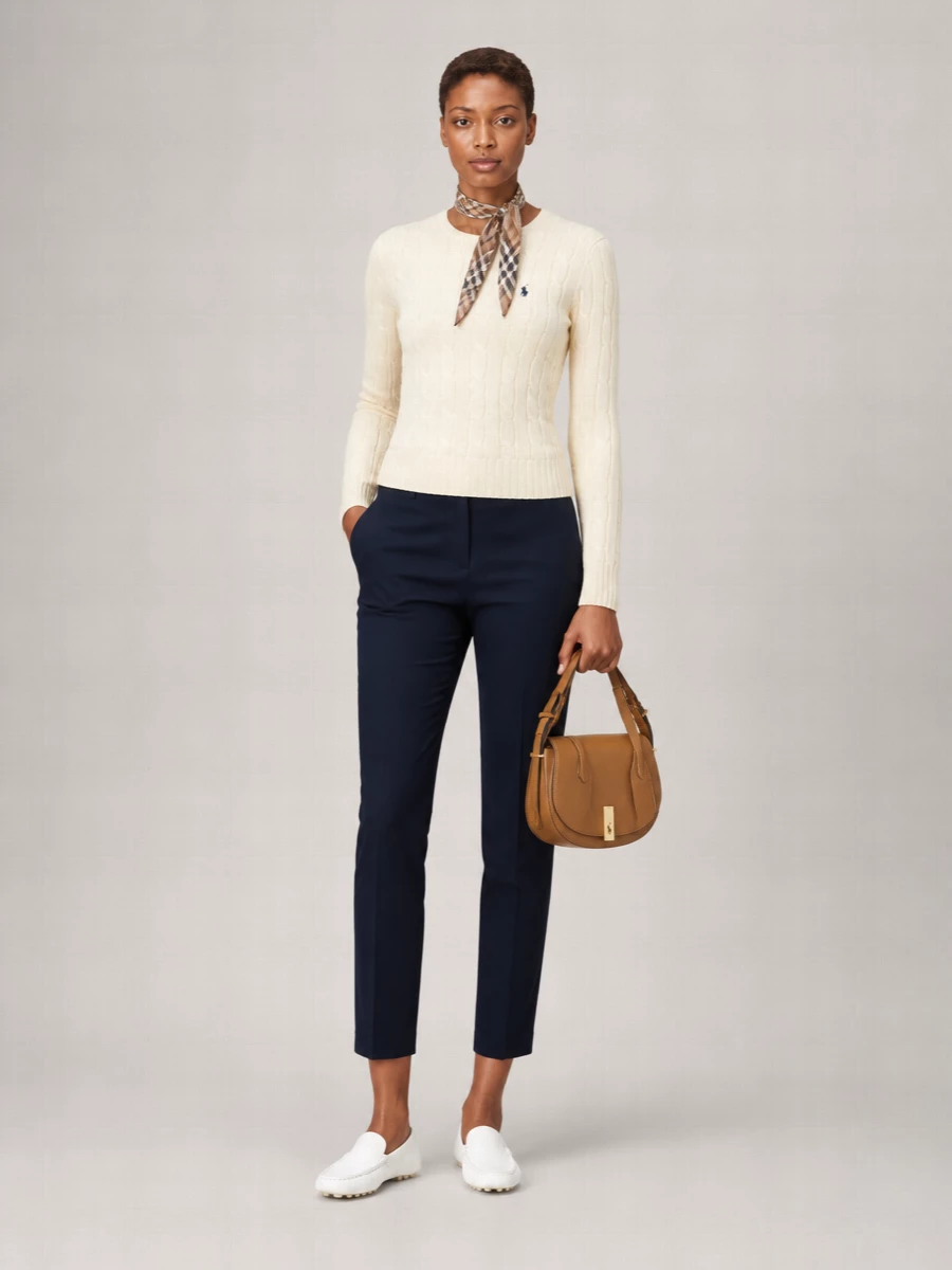 Ralph Lauren Cable-Knit Cotton Crewneck Jumper