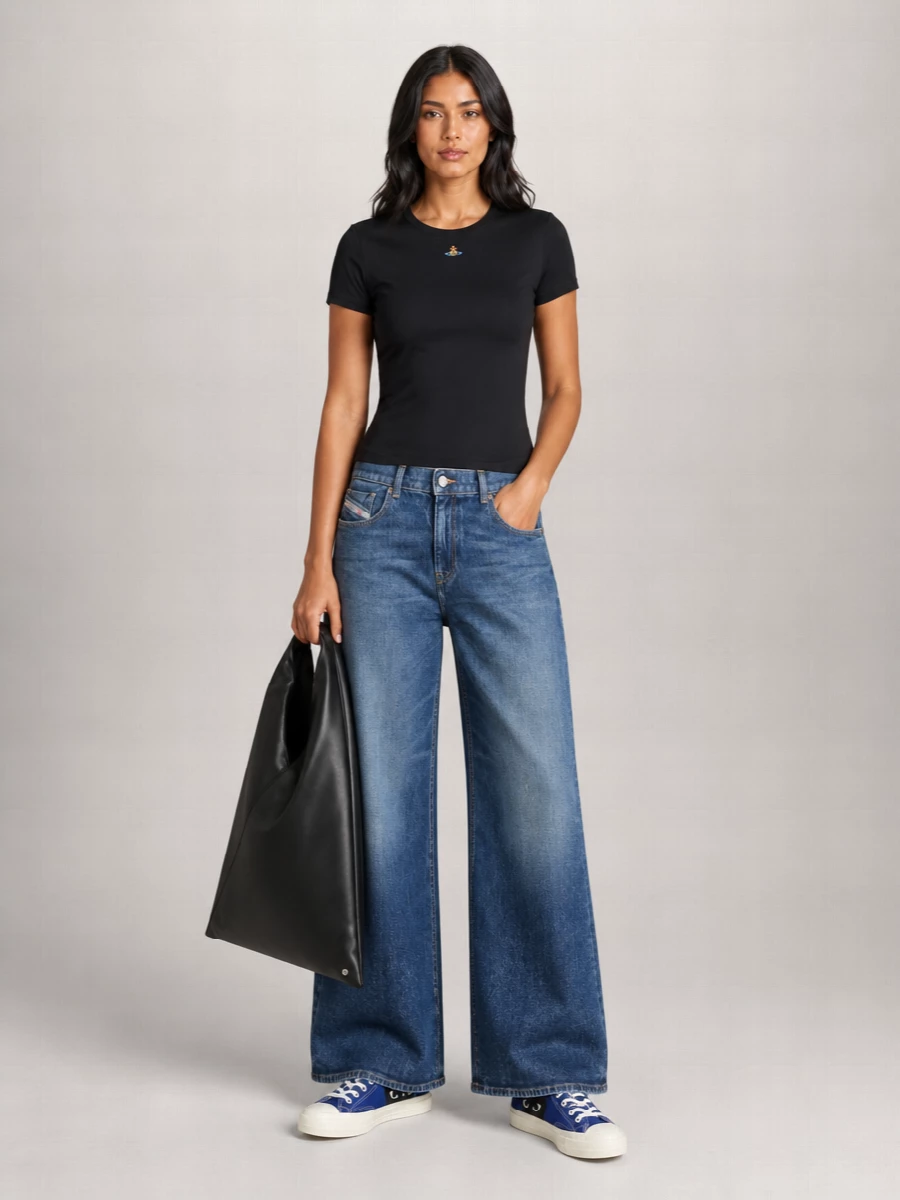 Diesel Denim 1978 D-Akemi High-Rise Flared Jeans