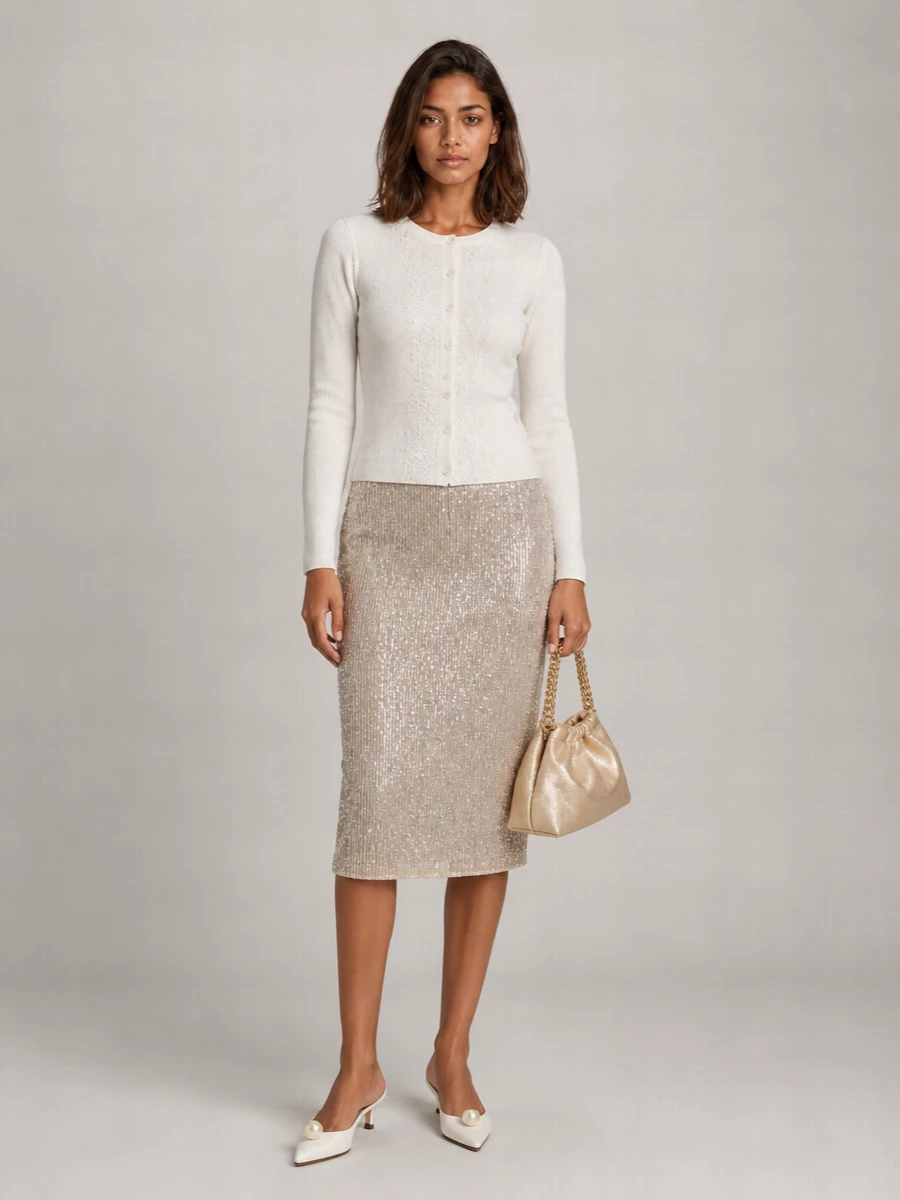 Semicouture cashmere virgin wool cardigan