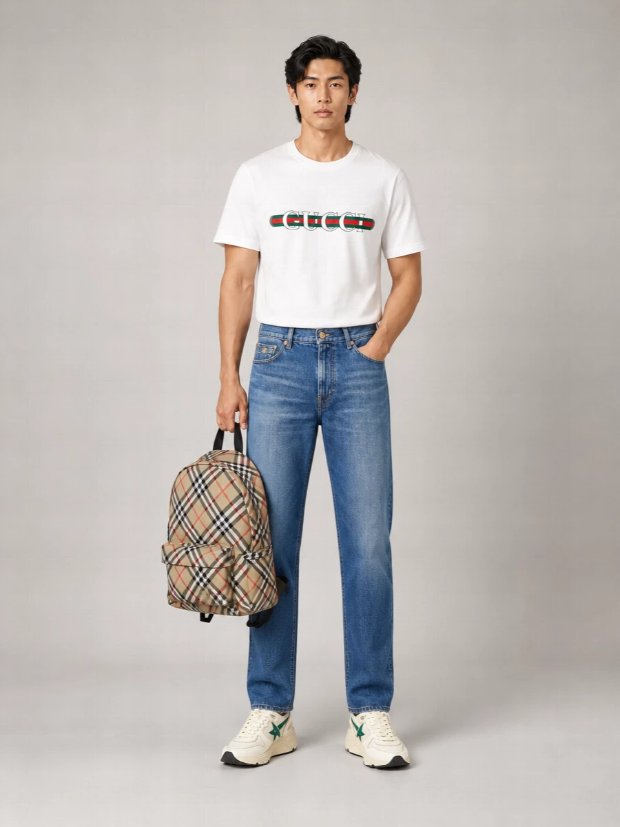 Golden Goose Leather Running Sole Low-Top Sneakers