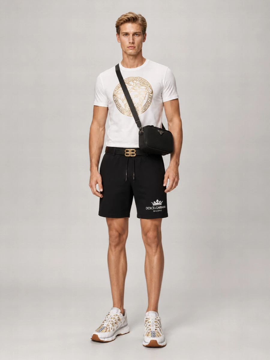 Versace Barocco Print Low-Top Sneakers