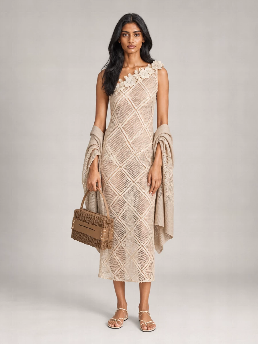 JW Anderson crochet beach dress