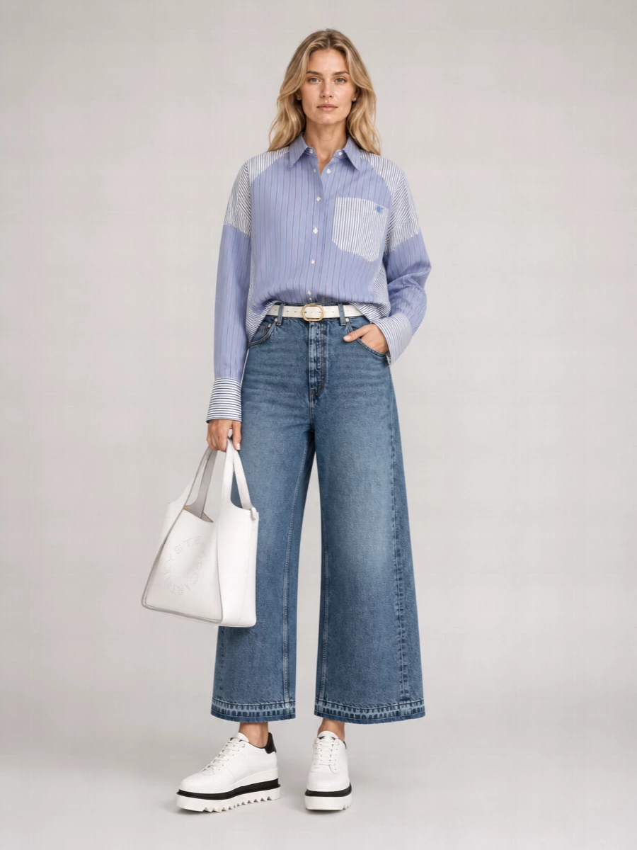Stella Mccartney Denim Wide-Leg Jeans