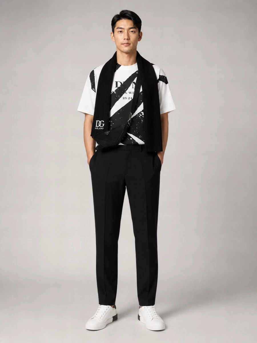 Dries Van Noten Logo Print Cotton Regular-Fit T-Shirt