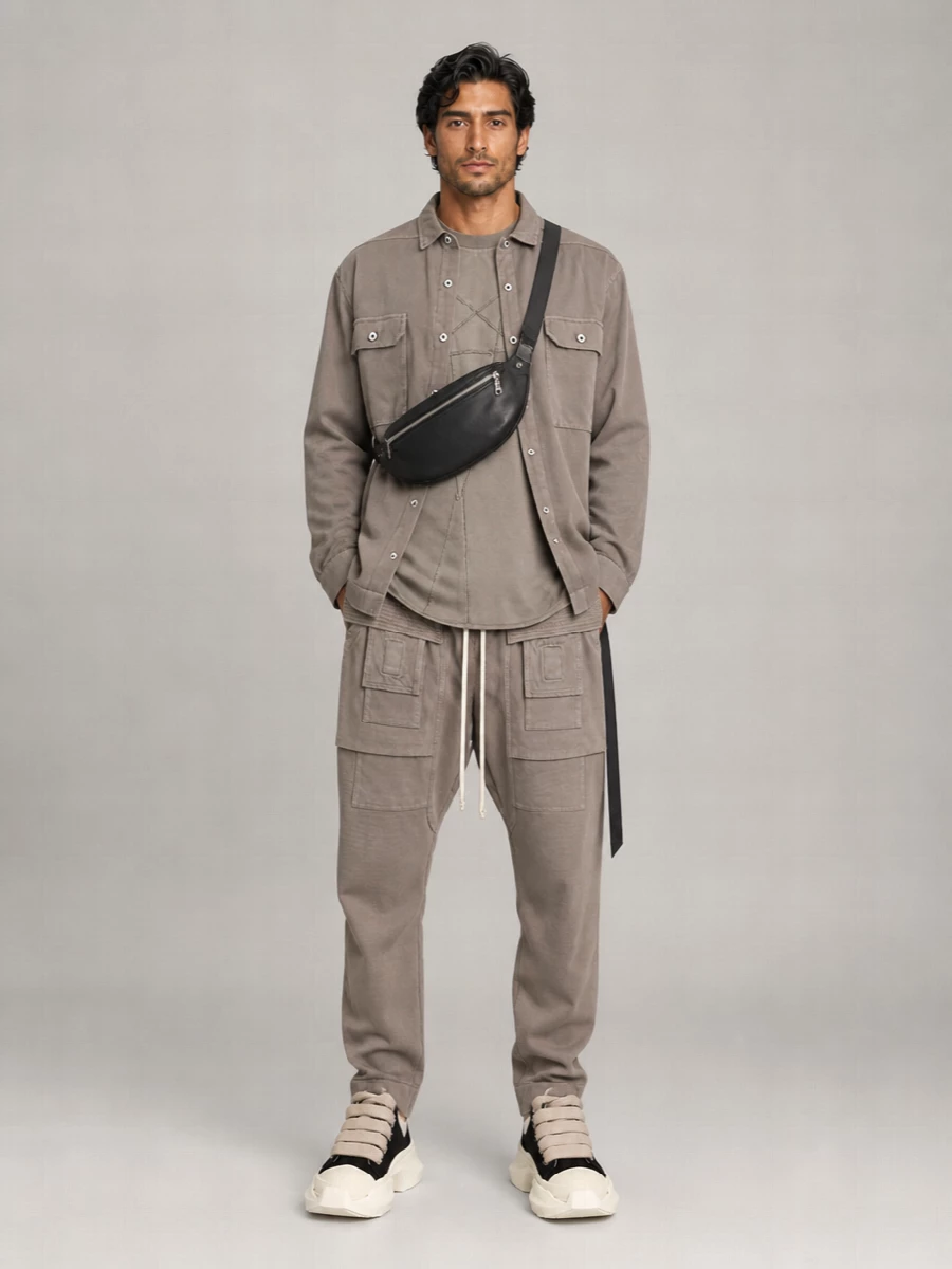Rick Owens Drkshdw Cotton Shirt Jacket