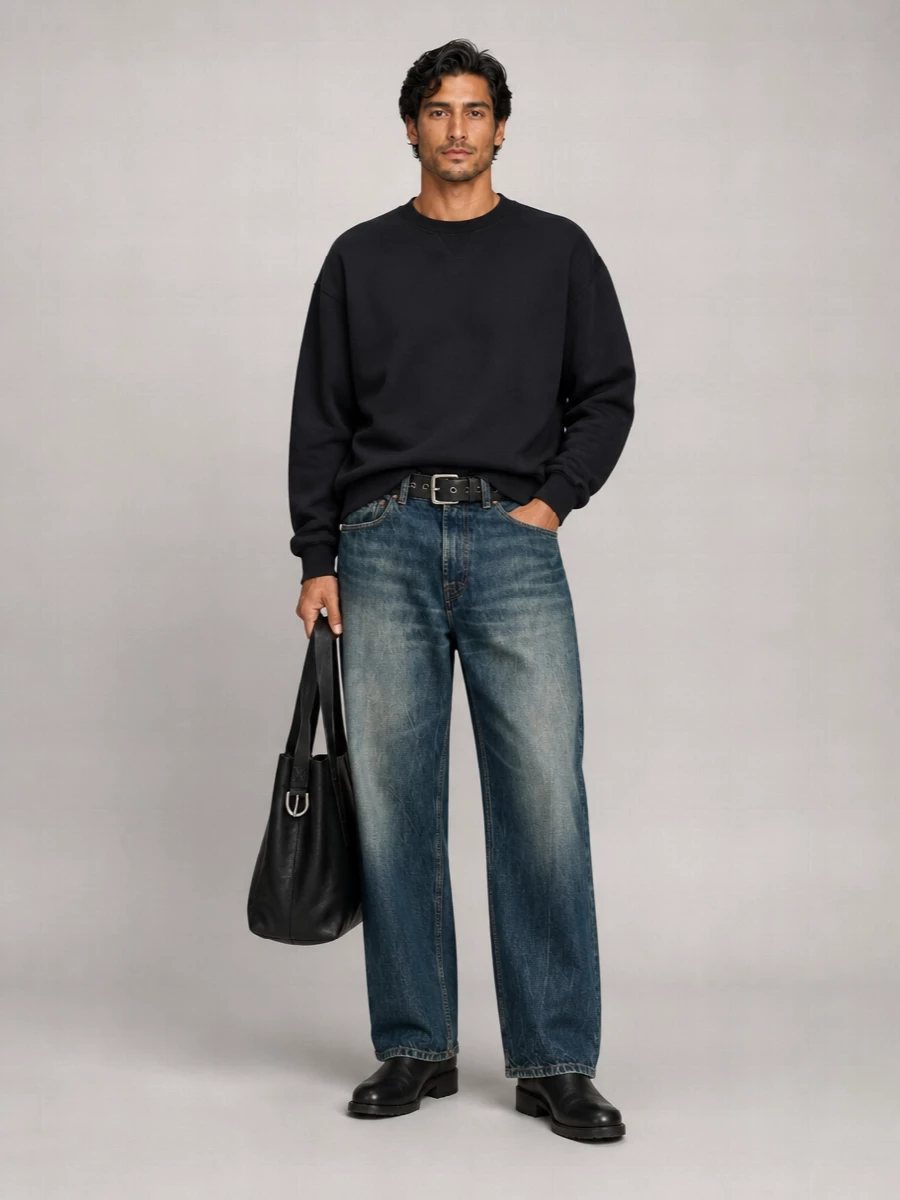 Our Legacy Denim Relaxed-Fit Wide-Leg Jeans