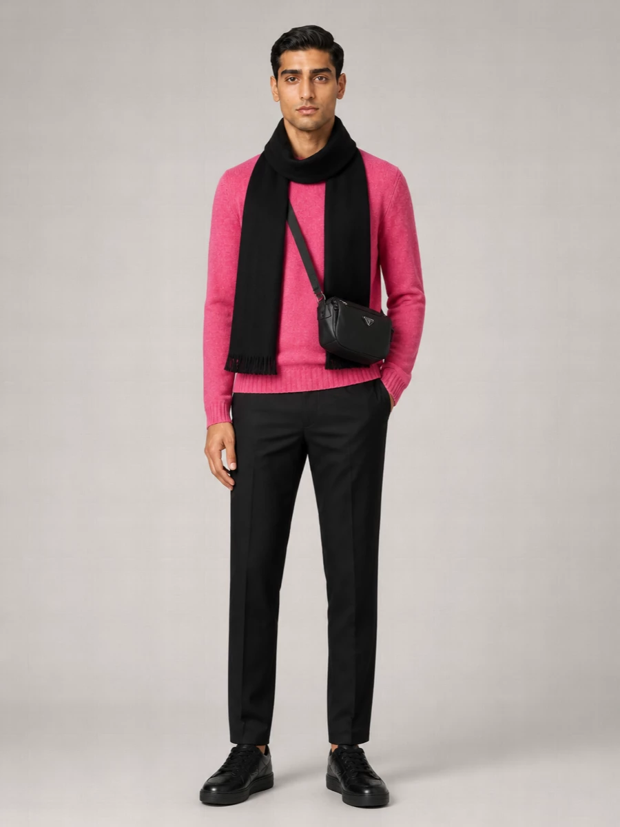 Prada wool ribbed crewneck sweater