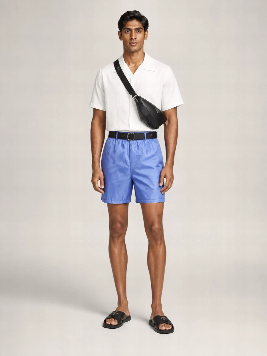 Prada Recycled Nylon Swim Shorts