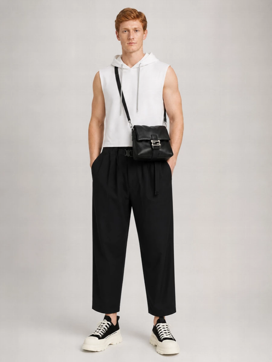 Fendi Leather Messenger Bag