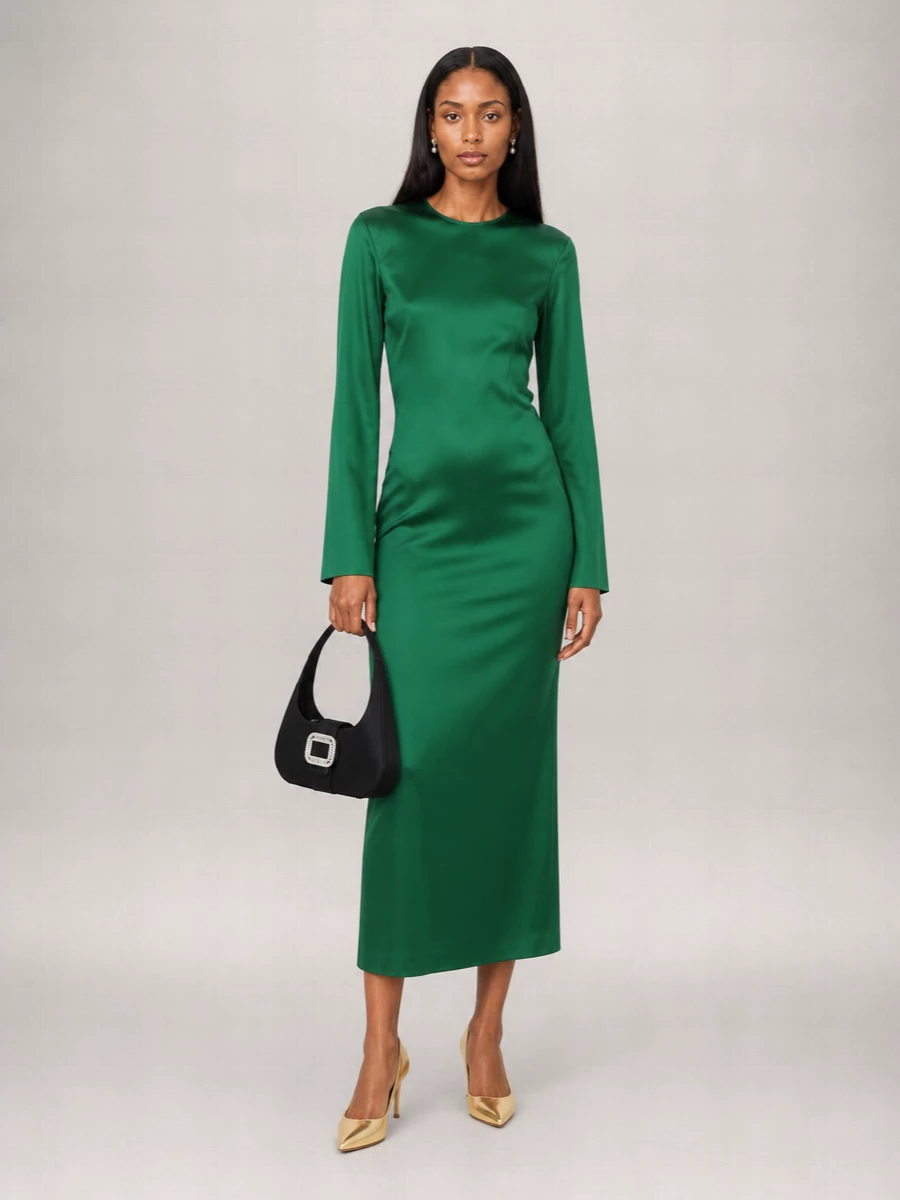 Róhe Silk Midi Dress