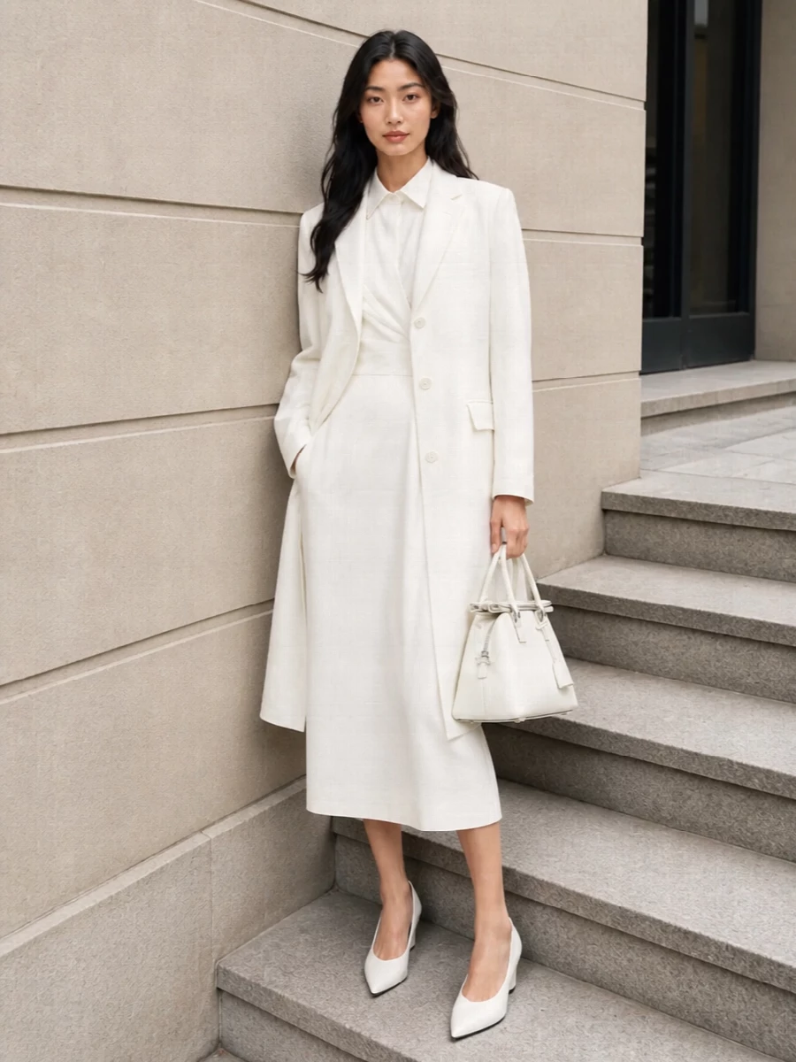 Comme des garcons coat max mara white shirt dress