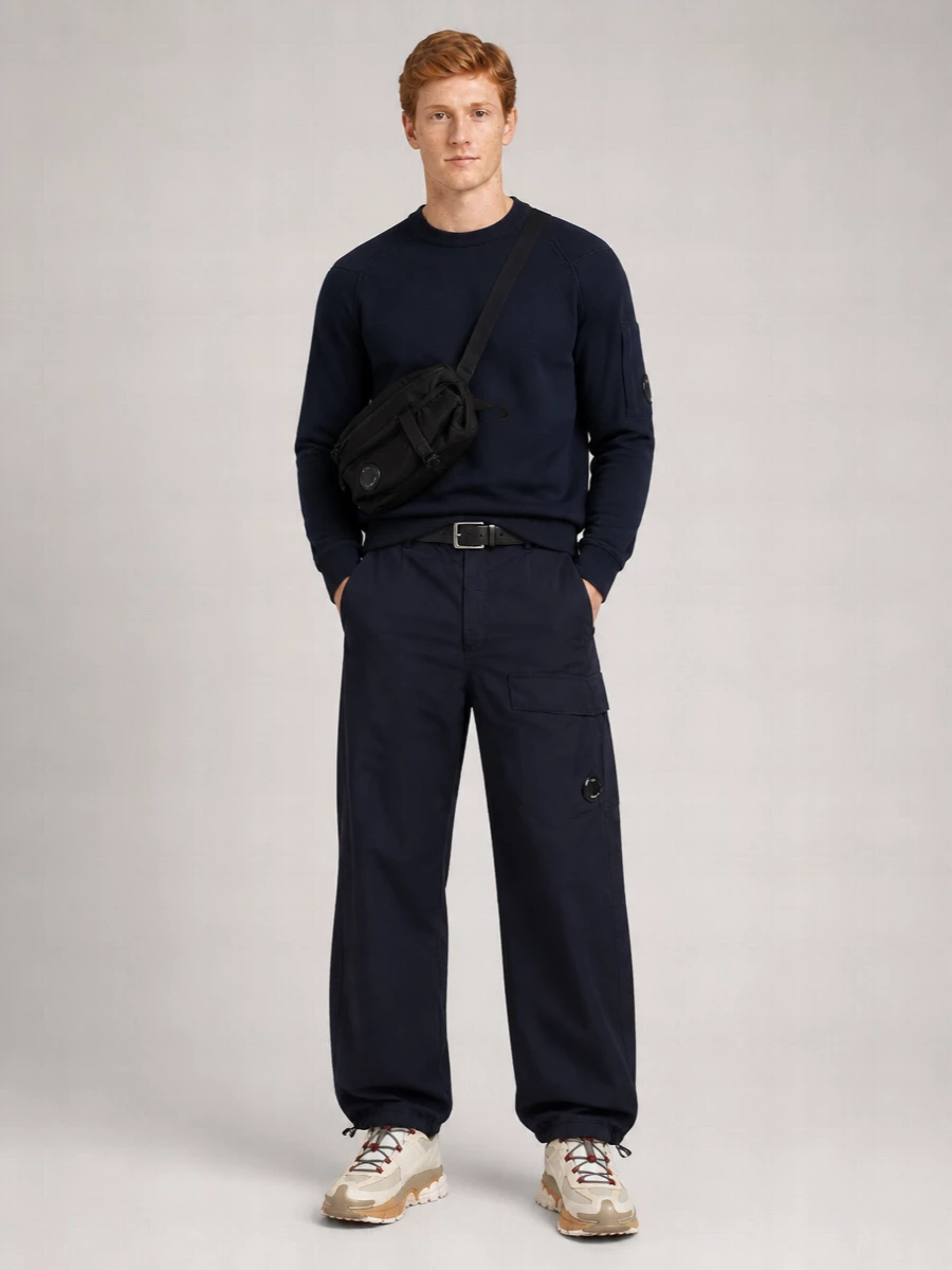 C.p. Company Cotton Wide-Leg Cargo Pants