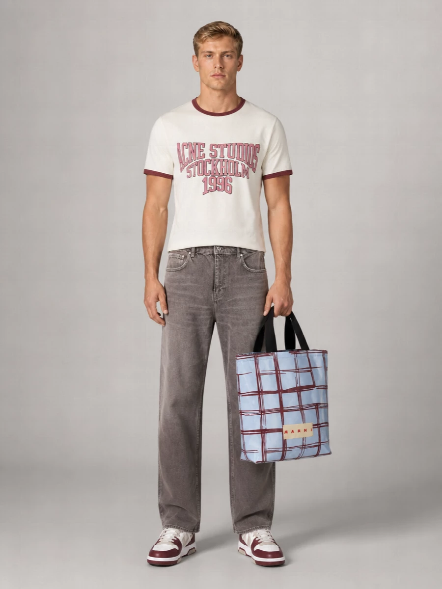 Marni Coated Canvas Tote Bag
