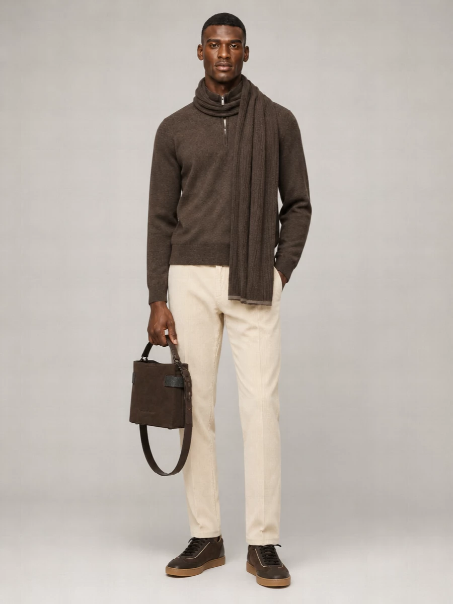 Brunello Cucinelli cashmere half-zip jumper