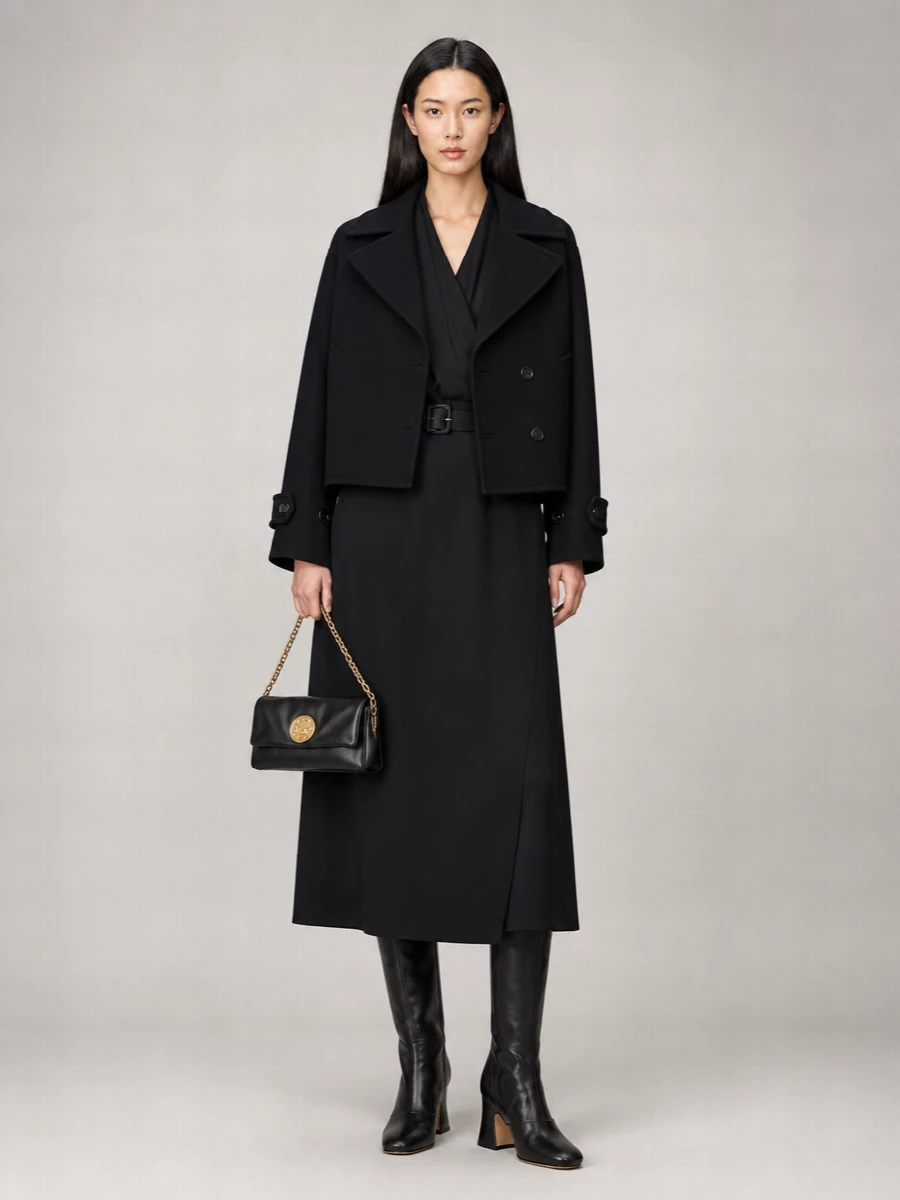Chloé Double-Breasted Notched Lapels Jacket Pockets