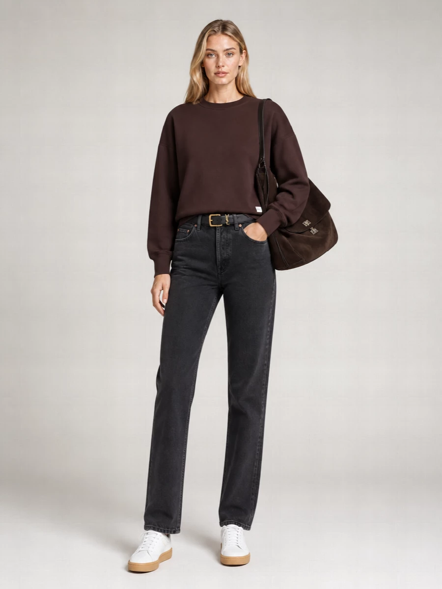 Saint Laurent Oversized Cotton Sweatshirt
