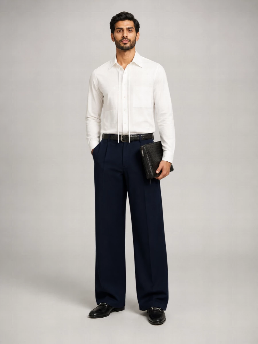 Gucci Cotton Wide-Leg Trousers