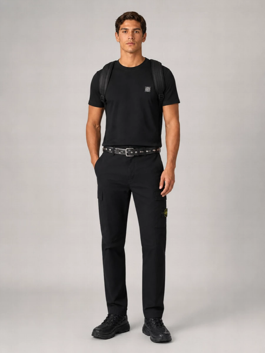 Lemaire Leather Almond Stud Belt