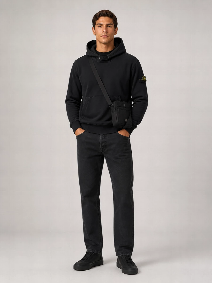 Stone Island Cotton Hooded Sweatshirt