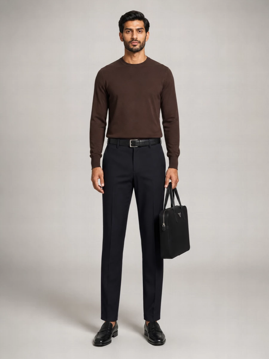 Pt Torino Virgin Wool Tailored Trousers