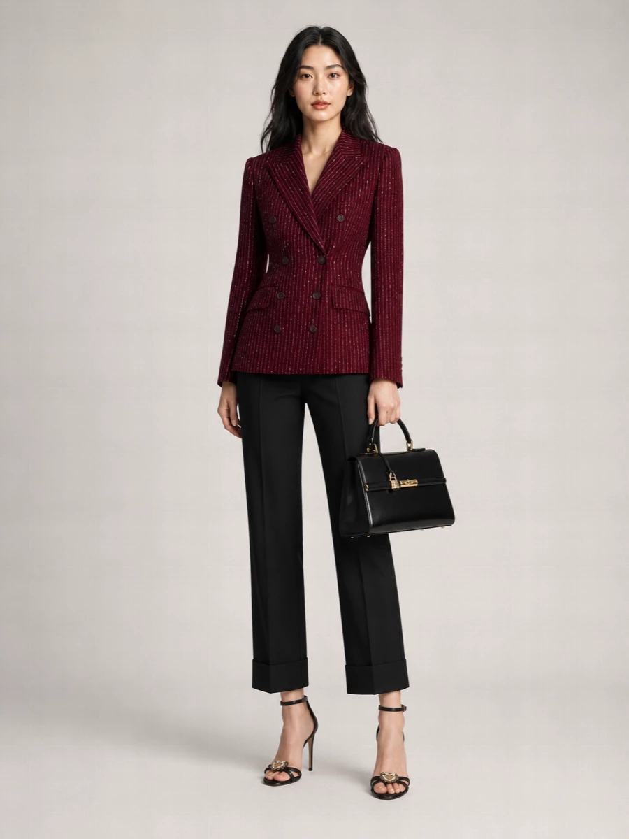 Dolce&Gabbana Embroidered Tweed Blazer