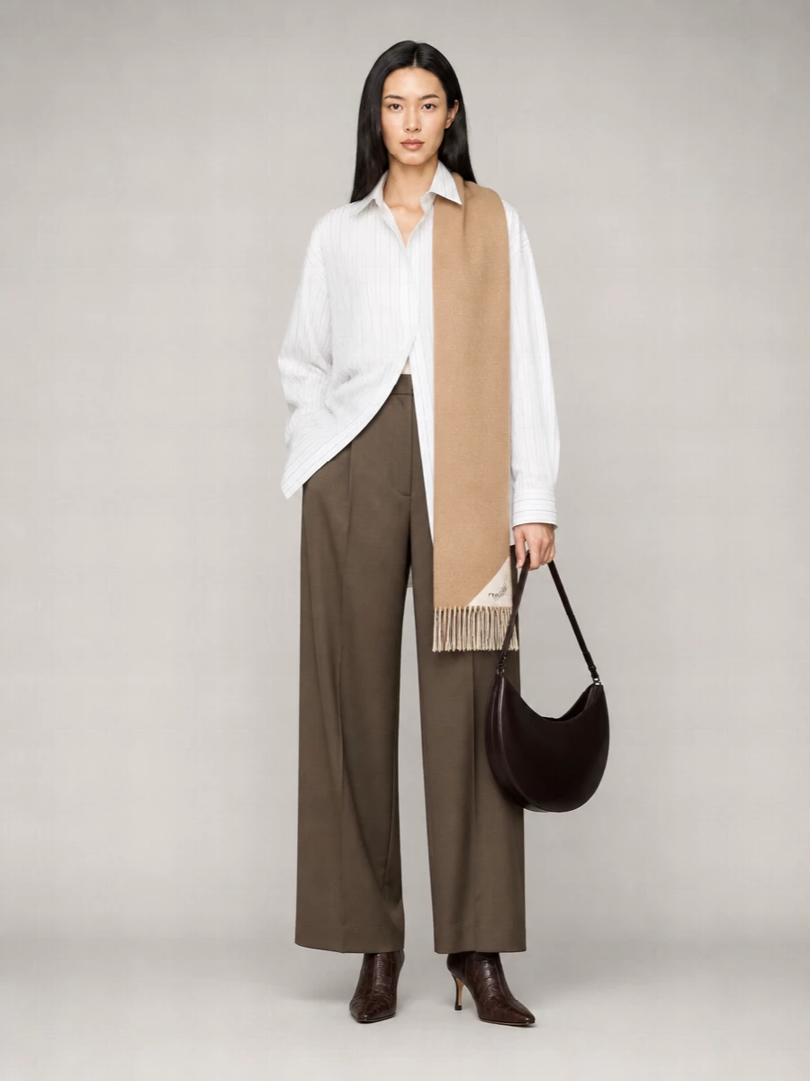 Jacquemus striped oversized asymmetric cotton shirt