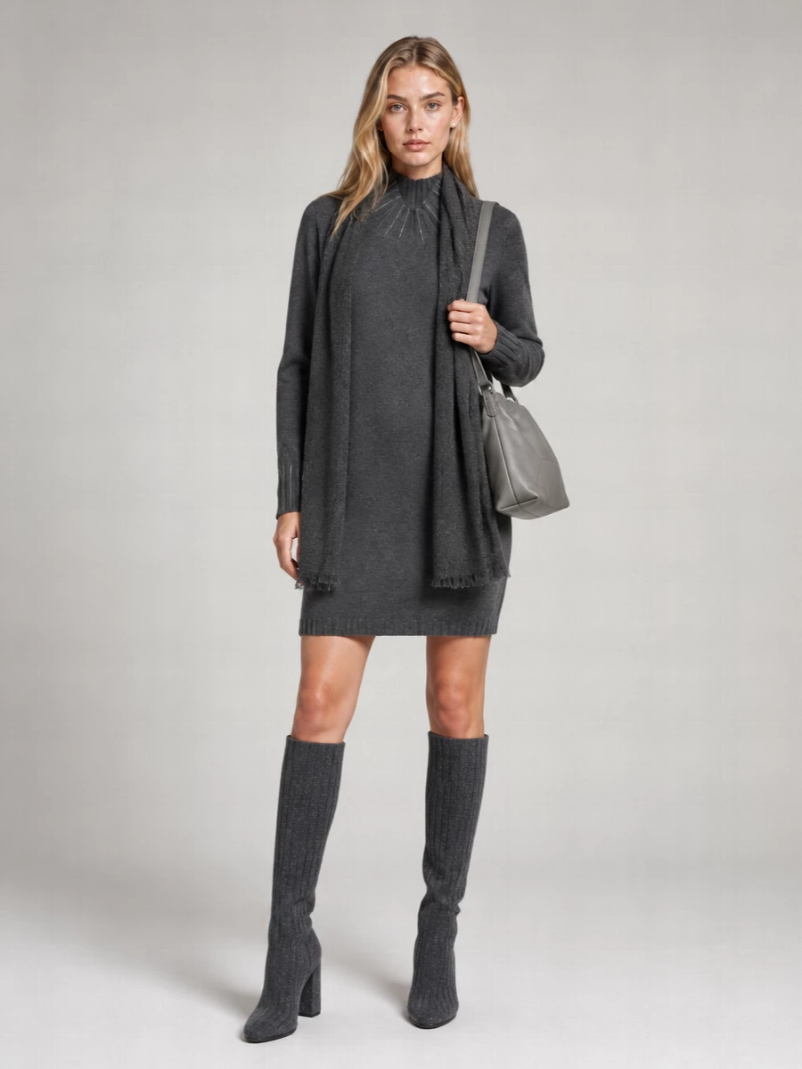 Fabiana Filippi cashmere wool silk knitted dress