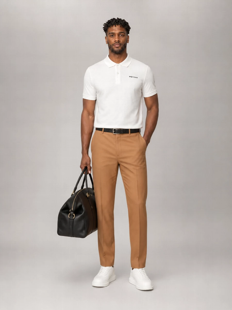Mc Queen Cotton Short-Sleeve Polo Shirt
