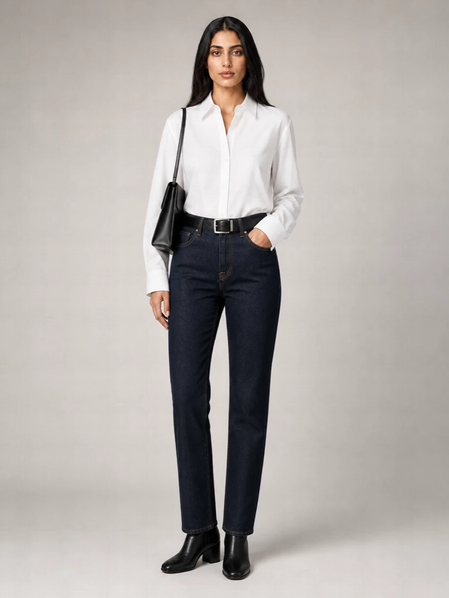 7 For All Mankind Denim Straight-Leg Jeans