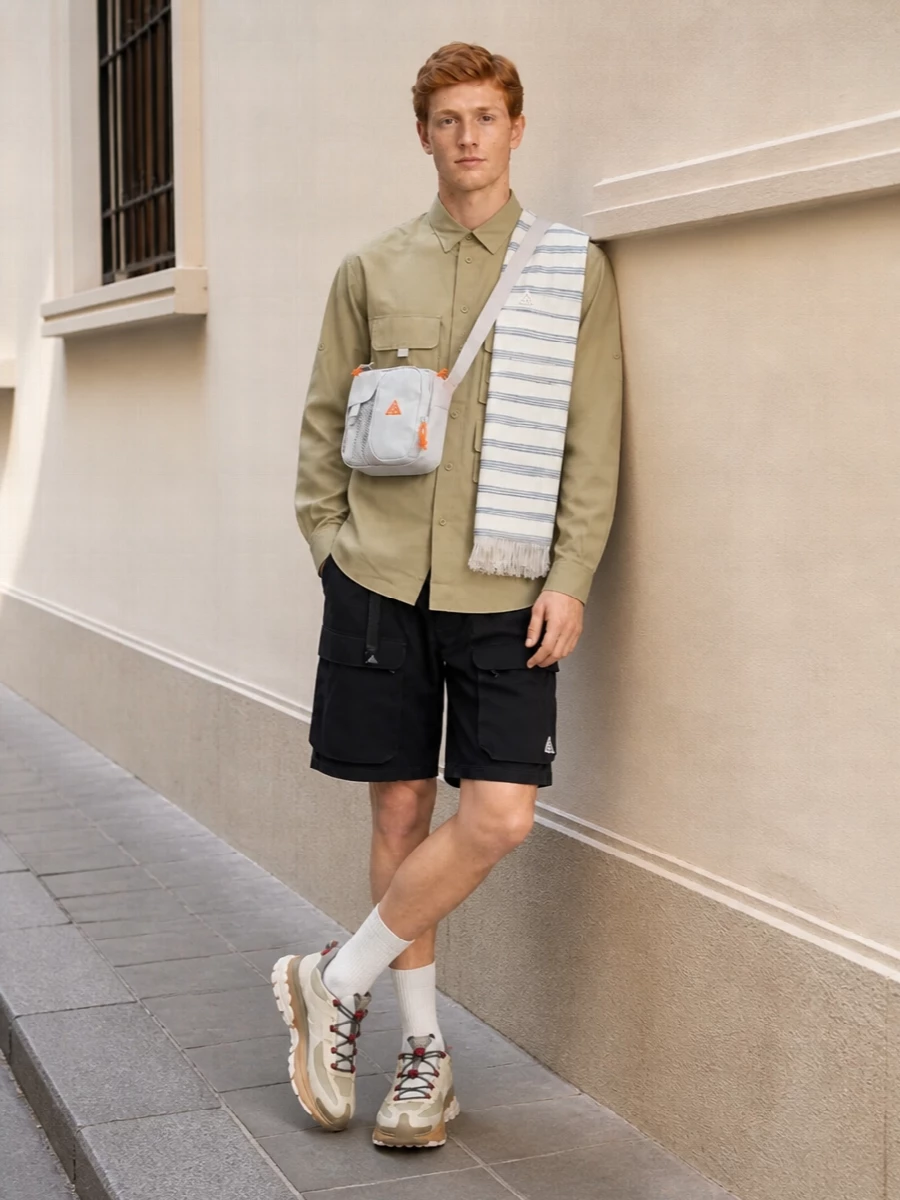 Nike acg utility shirt black cargo shorts outfit