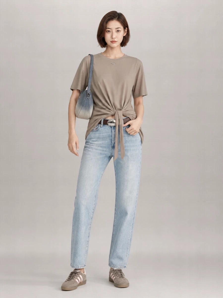 Diesel Cotton Knot T-Shirt Dress